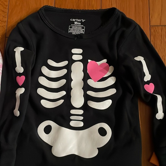 Halloween Themed Pajama Set bundle lot skeleton kitty itsy bitsy spider 18 mo 3t - Picture 6 of 9